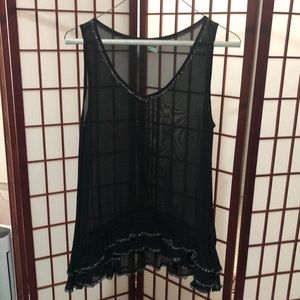 Anthropologie Odille metallic top
